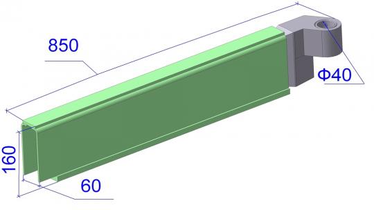 Скребок УНС 1.20.000 (основная часть)