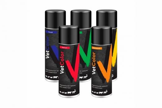 Аэрозольная краска для животных VetColor